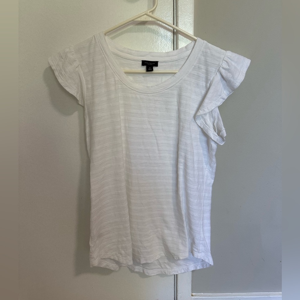 Ann Taylor Detailed Sleeves with Sweetheart Neckline